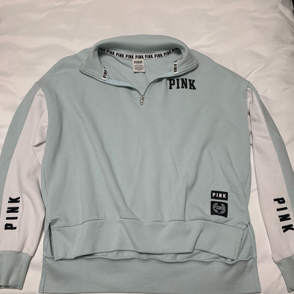 gently worn PINK half zip